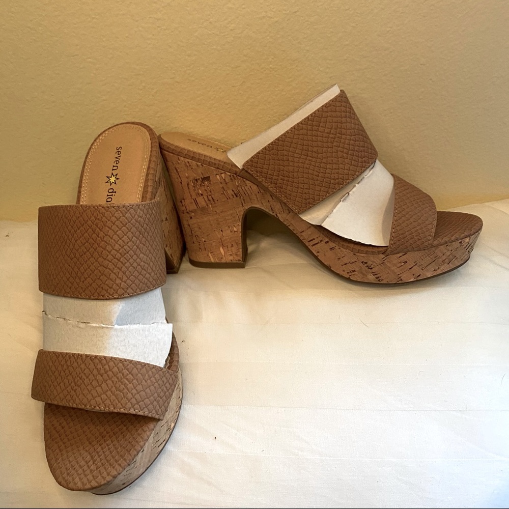 Women’s Chunky Sandals High Heel Size 9
